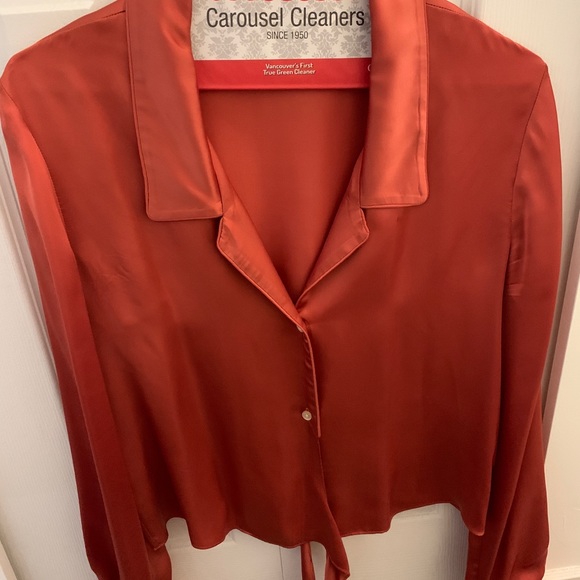 Wilfred Tie Front Blouse - Picture 2 of 4